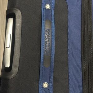 American Tourister Black and Blue Travel Bag